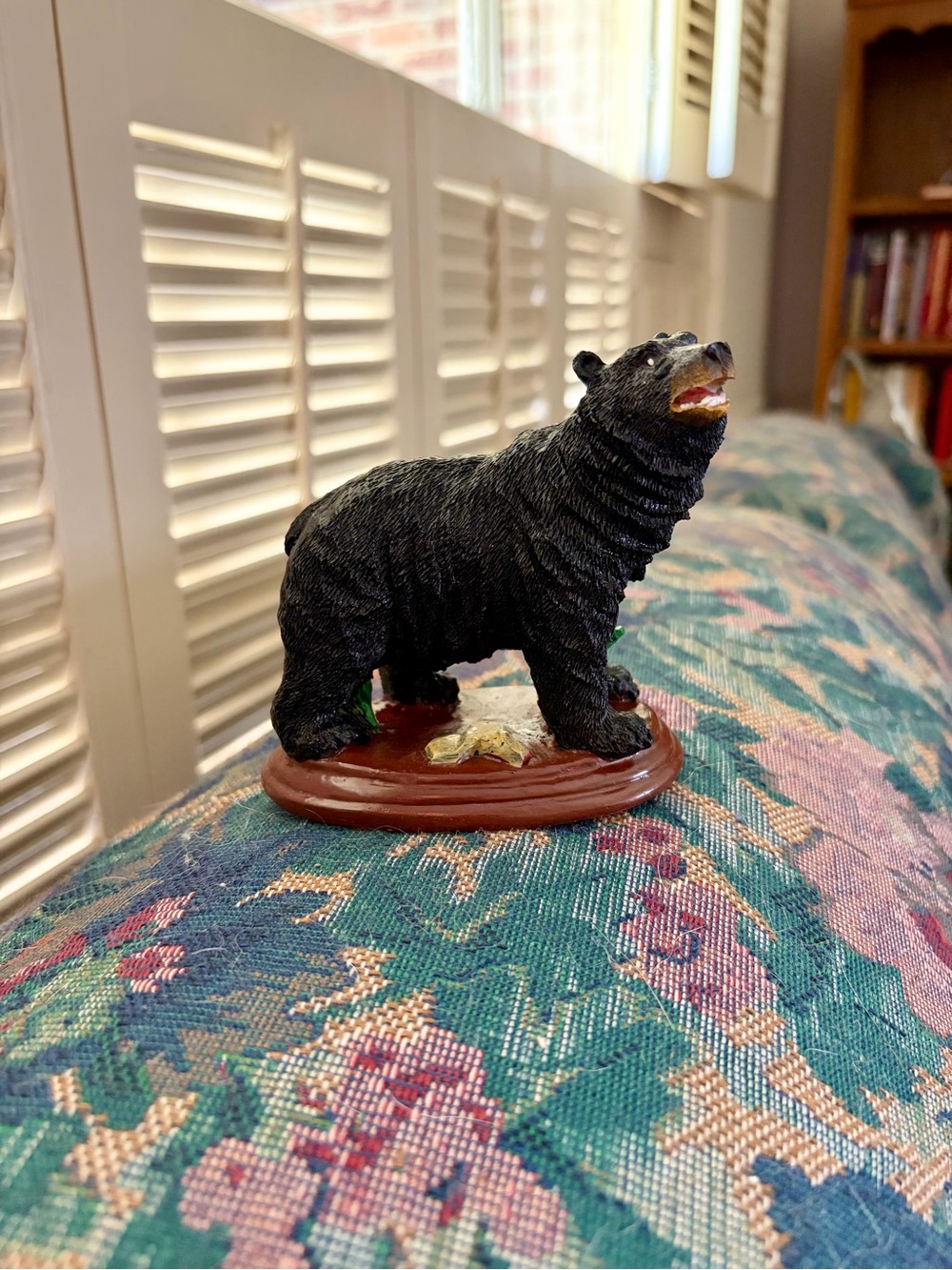 Black Resin Bear Figurine - Home Accents